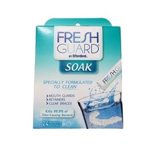 New Fresh Guard Soak by Efferdent 24 Packets mouth Guards Retainers Clea... - £23.22 GBP