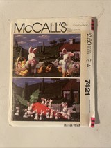 Rabbit Family Carrot   Chick Easter Egg Basket McCalls 7421 Pattern Uncut - $7.49 CAD