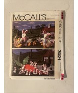 Rabbit Family Carrot   Chick Easter Egg Basket McCalls 7421 Pattern Uncut - $7.50 CAD