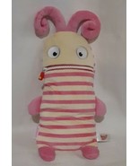 Gerd Hahn&#39;s Worry Eaters Polli Plush Zipper Pink Striped Stuffed 16&quot;  - £15.19 GBP