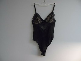 Adore Me Women&#39;s Lingerie Lace Mesh See Through Bodysuit 08070 Black Small - £11.38 GBP