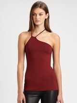 Helmut Lang Asymmetrical Layering Tank Top Fever Red P XS - £79.00 GBP