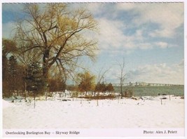 Postcard Overlooking Burlington Bay Skyway Bridge Ontario - £2.33 GBP