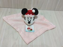 Disney baby Minnie Mouse in Santa hat pink security blanket lovey NWT Ch... - $7.20