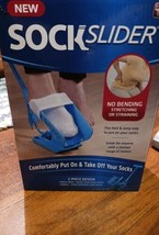 Sock Slider As Seen On TV Easy On &amp; Off Helper Sock Aid / Shoe Horn Made... - $14.84