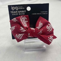 IPG Team Sports Indiana University Women Red Team Spirit Hair Bow Clip Ribbon  - £4.74 GBP