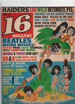 16 pop-teen magazine August 1966, centerfold: Beach Boys intact/attached - £23.36 GBP