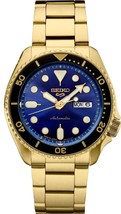 Seiko 5 Sport Automatic Men Gold Tone Watch SRPK20 - £268.67 GBP