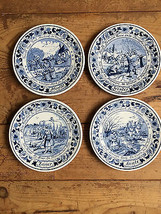 Delfts Blauw Dutch Bleu Delft : 4 Plaques Murales De The 4 Seasons Goedewaagen - £219.14 GBP