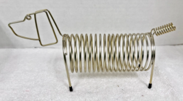 Vintage Mid Century Style Dachshund Dog Spiral Coil Wire Letter Record H... - $24.26