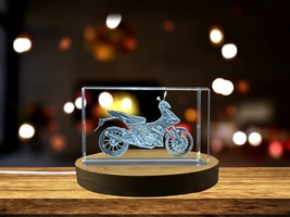 LED Base included | Engraved Crystal Underbone Motorcycle Model - Urban Rider's - $25.99 - $259.99