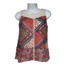 By &amp; By Youth Girl Floral Print Sleeveless Blouse Top Size L (14) - $18.70