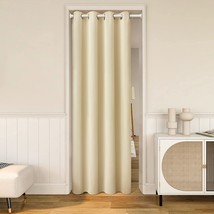 Beige Doorway Curtains Privacy Homeideas Grommet Bedroom Closet, 1 Panel. - £24.65 GBP