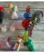 Sixteen (16) Holiday Decorations ~ Various Designs &amp; Materials ~ Ornamen... - €25,68 EUR