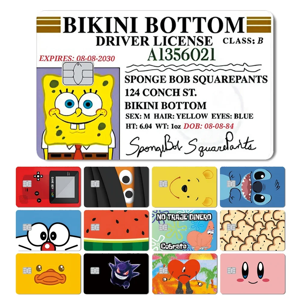 Kawaii Spongebob Stitch Pooh Bear Minnie Mickey PVC Film Sticker Skin Tape for - £7.52 GBP+