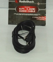 RadioShack - 6-Ft. Shielded Audio Cable -1/8&quot;Mono Male to Stripped End -... - $9.99
