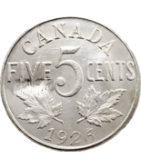 5 centesimi canadesi 1926 - George V Nickel Design Revival - $18.59 CAD