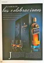 Johnny Walker Blue Label Whisky Spanish Espanol Full Page Original Ad RA... - $6.64