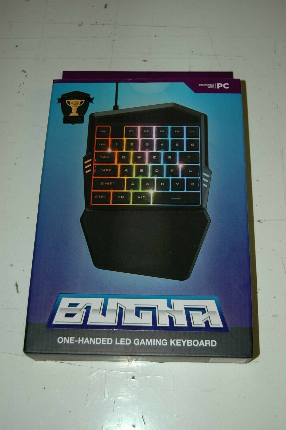 Primary image for NIB Bugha One Handed LED Gaming Keyborad PC Computer USB New