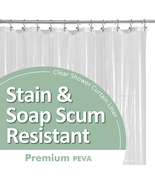 Plastic Shower Liner Clear - Premium PEVA Shower Curtain Liner with Rust... - €11,38 EUR