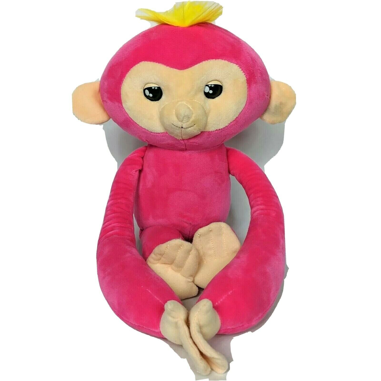 Fingerlings Talking Moving Eyes Bella Pink Monkey Plush WowWee 2018 19" - $26.42