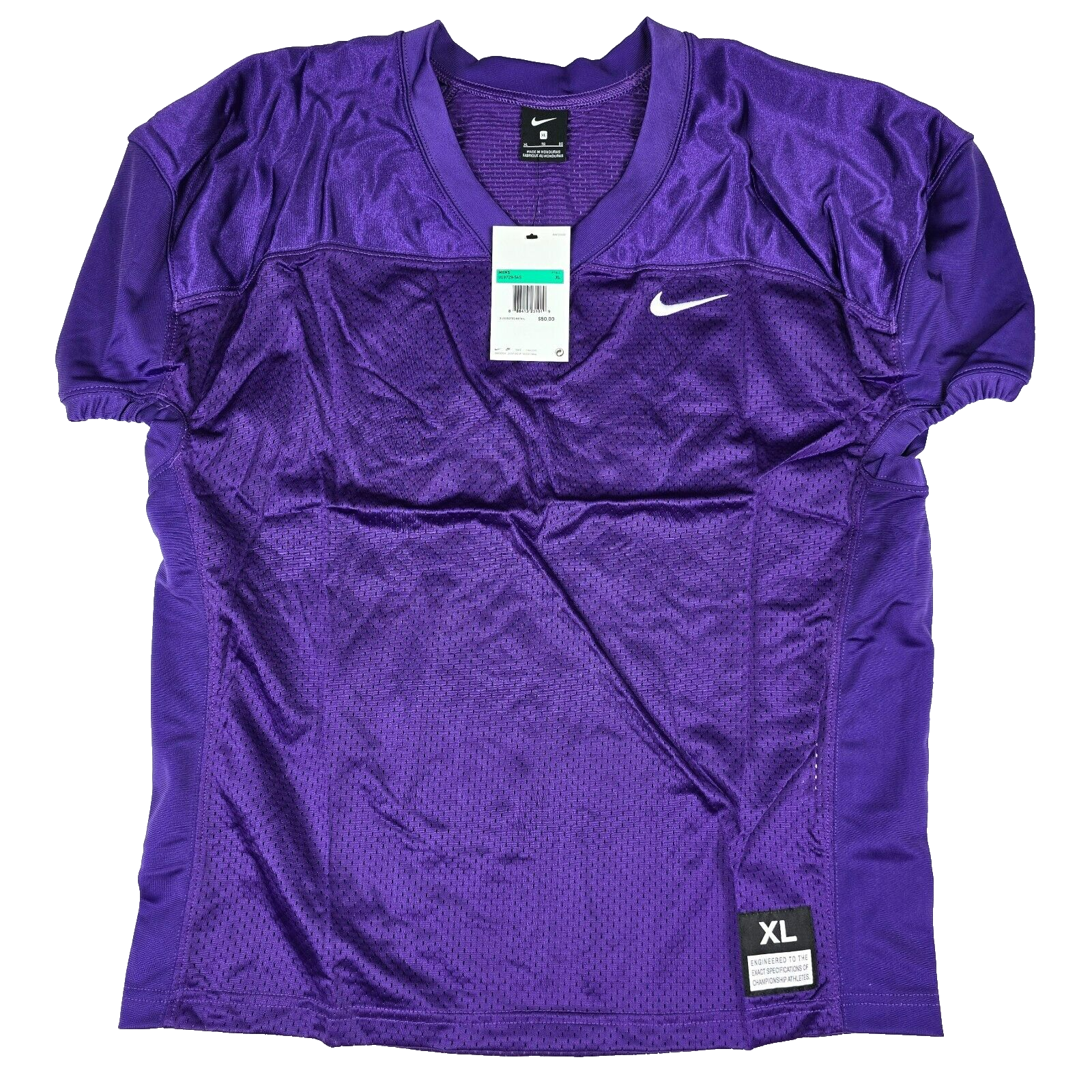 Nike Vapor Varsity Football Practice Mesh Jersey Men's XL 908729-545 Purple - $29.34