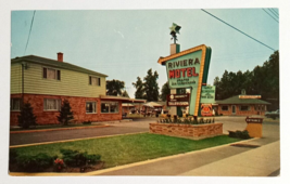 Riviera Motel & Restaurant Niagara Falls NY Colourpicture UNP Postcard 1950s - $5.99