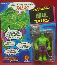 VINTAGE Electronic Hulk Talks Action Figure - Toy Biz 1991 Marvel Super Heroes - £11.75 GBP