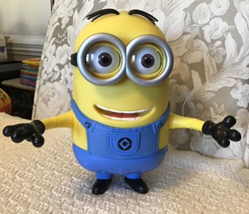 Despicable Me 3 Minion Deluxe Talking DAVE Action Figure: Free Moving Eyes/Arms  - $49.50