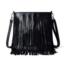 NIGEDU long tassel Women Messenger Bags Casual Soft PU leather Female Crossbody  - £44.96 GBP