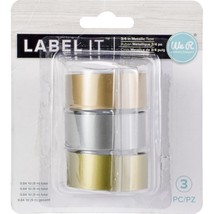 We R Memory Keepers Label IT 0.75 inchesEmboss Tape Rolls Metallic - £20.10 GBP