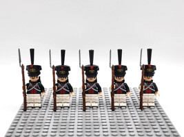 Russian Guard Infantry Russia Army Napoleonic Wars 5pcs Minifigure Bricks Toys - £11.44 GBP