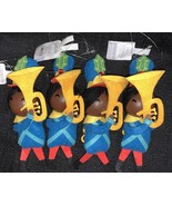 Target Wondershop Christmas Ornament Tuba Player Felt Wood Face 2021 Lot... - $440.64 MXN