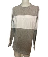NWT Industrie Men&#39;s Long Sleeve Tee Shirt Gray/White XXL - $634.61 MXN