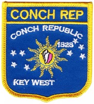 Conch Republic (Key West) Shield Patch - £2.37 GBP