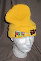 Super Mario 3D World Bowser&#39;s Fury Yellow Toque Bean Winter Hat Cap Rare - £35.85 GBP