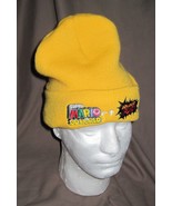 SUPER MARIO 3D WORLD BOWSER&#39;S FURY YELLOW Toque Bean winter Hat Cap RARE - $45.00