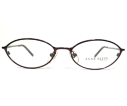 Anne Klein Eyeglasses Frames AK 9069 444 Green Shiny Purple Oval Round 50-16-135 - £38.19 GBP