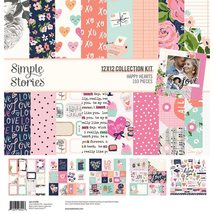 Simple Stories Happy Hearts COLL 12X12 KIT - £19.65 GBP
