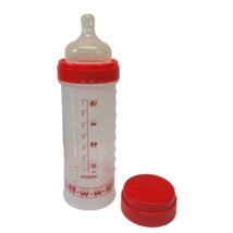 Playtex Round Top Nipple Nurser Drop In Baby Bottle Infant 8 oz Red - $19.99