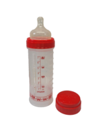 Playtex Round Top Nipple Nurser Drop In Baby Bottle Infant 8 oz Red - £15.68 GBP