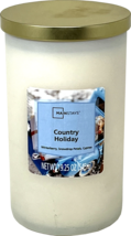 Mainstays 19oz Frosted Jar Scented Candle [Country Holiday] - £20.40 GBP