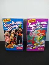 Disney VHS Sing Along Songs The Little Mermaid, It&#39;s A Small World VHS - £11.85 GBP