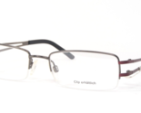 Optik Fleckenstein 1183 3 Gunmetal /Plum UNIQUE EYEGLASSES GLASSES 51-17... - $59.40
