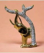 Vintage Swarovski &quot;The Elephant&quot; SCS Crystal Pave Brooch Pin 1993 Retire... - $1,426.65 MXN