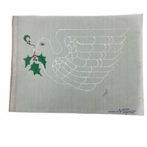 Napier Color Hand Printed Needlepoint Canvas Dove Bird Christmas Holly B... - $24.11