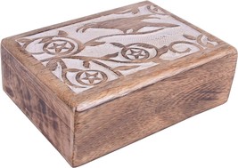 Handmade Wooden Small Jewelry Box for Women Jewel Organizer - £16.43 GBP