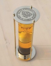 Nautical Maritime Brass Antique Finish Sand Timer Desk Decor Liquid Hour... - £61.53 GBP