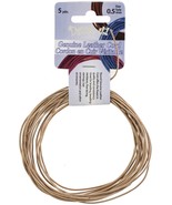 Dazzle It Genuine Leather Cord .5mm Round 5yd Natural - $1,206.48 MXN