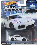 Hot Wheels Porsche 718 Cayman GT4, Fast &amp; Furious 4/5 [White] - $25.78 CAD
